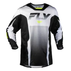 Мотокрос блуза FLY RACING Kinetic Fade - White/Black/Hi-Vis