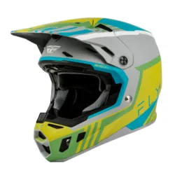 Мотокрос каска FLY RACING Formula CC Strike- Grey/Green/Teal