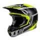 FLY Racing Formula CC Strike мотокрос каска в черно, сиво и флуоресцентно жълто с RHEON лого и матово покритие - изглед