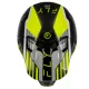 FLY Racing Formula CC Strike мотокрос каска в черно, сиво и флуоресцентно жълто с RHEON лого и матово покритие - изглед