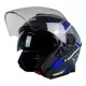 Скутер каска Axxis MIRAGE DAMASKO D7 Matt Blue - защита и комфорт за градски мотористи