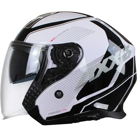 Скутер каска Axxis MIRAGE Village A1 Gloss Black - защита и комфорт за градски мотористи