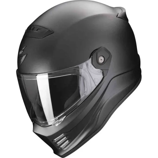 Каска Scorpion Exo - Covert FX Pearl Black Matt – аеродинамична каска с Pinlock Maxvision и KwikWick 3 подплата