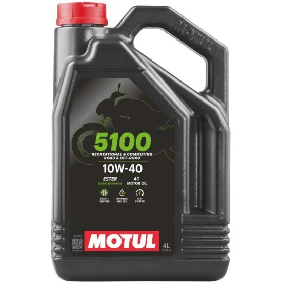 MOTUL 5100 10W40 4L (104068) – Полусинтетично мото масло Technosynthese