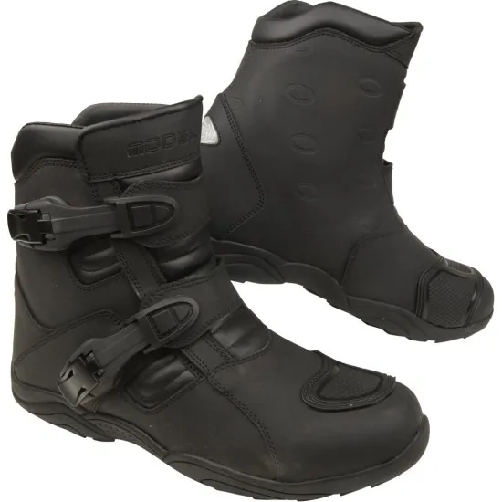 Боти Modeka Muddy Track Evo Black с телешка кожа и водоустойчива мембрана