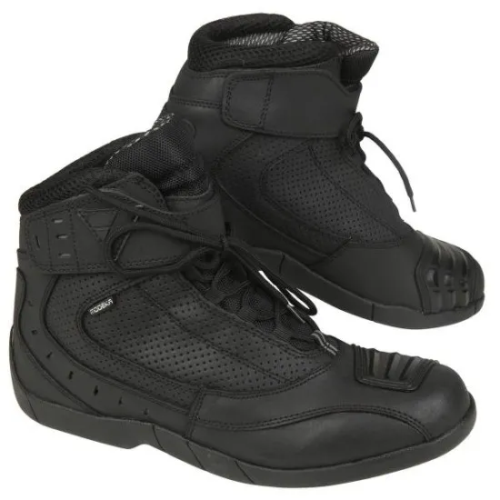 Боти Modeka Black Rider от телешка кожа с перфорирани панели и подсилена защита