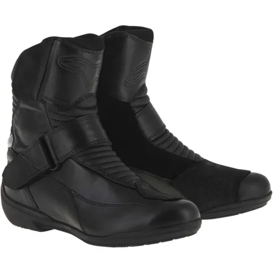 Мото боти Alpinestars Stella Valencia WP Black – Дамски водоустойчиви боти в черен цвят