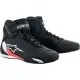 Мото боти ALPINESTARS SEKTOR BLACK/WHITE/RED с микрофибър и TPR защита