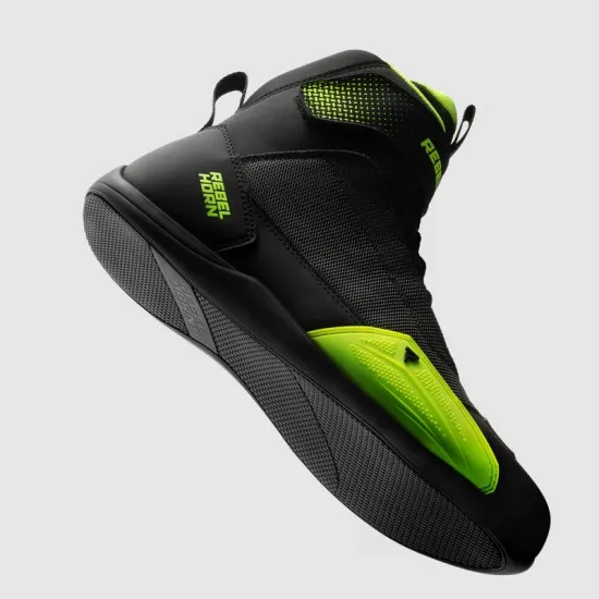 Мото боти Rebelhorn Swift Black Fluo Yellow с mesh панели и CE 1222 защита