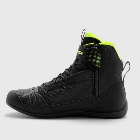 Мото боти Rebelhorn Swift Black Fluo Yellow с mesh панели и CE 1222 защита