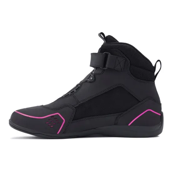 Дамски мото обувки REBELHORN SPARK II LADY BLACK/PINK – с протектори и вентилация