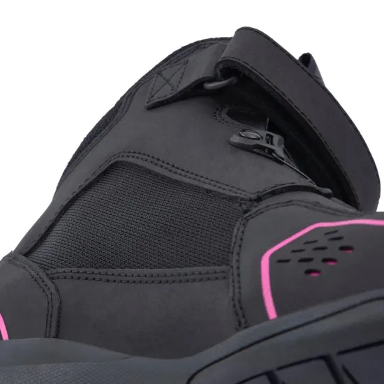 Дамски мото обувки REBELHORN SPARK II LADY BLACK/PINK – с протектори и вентилация