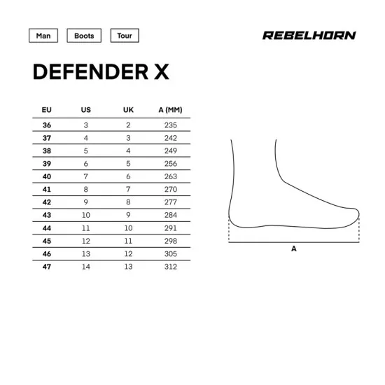 Мото боти REBELHORN DEFENDER-X – туристически кожени боти с мембрана Sympatex®