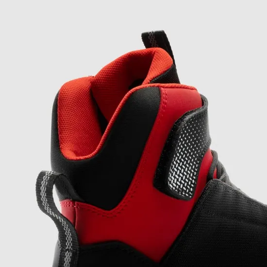 Мото боти Rebelhorn Swift Black Red с TPU защита и вентилационни панели