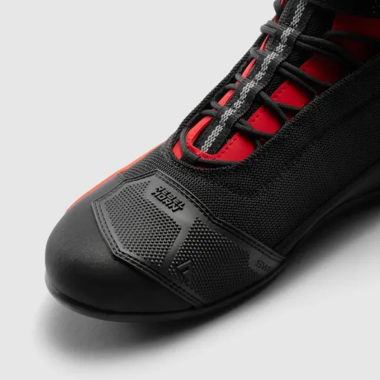 Мото боти Rebelhorn Swift Black Red с TPU защита и вентилационни панели