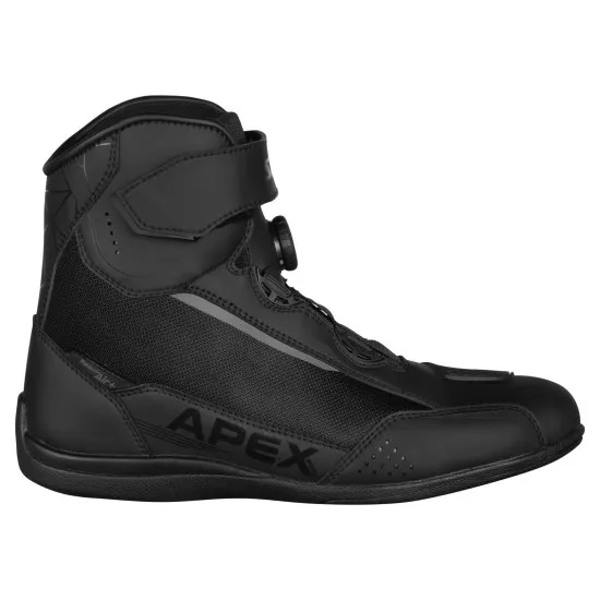 Водоустойчиви мото боти SECA Apex Pro WP BLACK с ATOP® закопчаване и ReflexLite® рефлектори