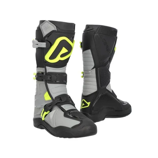 Мотокрос ботуши Acerbis X-Team 2.0 Black Fluorescent Yellow с TPU защита