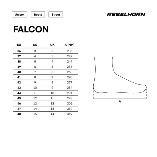 Туристически мото ботуши REBELHORN Falcon от естествена кожа