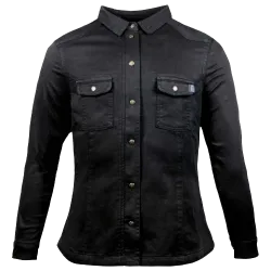 Дамска мото риза JOHN DOE MOTOSHIRT BLACK