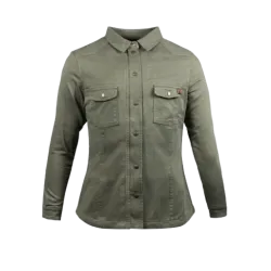 Дамска мото риза JOHN DOE MOTOSHIRT OLIVE