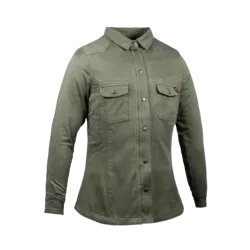 Дамска мото риза JOHN DOE MOTOSHIRT OLIVE