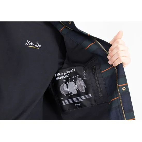 Мото риза JOHN DOE MOTOSHIRT VINTAGE с XTM-Fiber® и интегрирани протектори