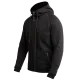 Мото суитшърт JOHN DOE HOOD XTM® V2 BLACK, защитни протектори, XTM-Fiber®