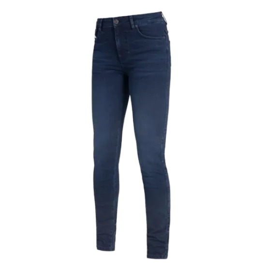 Дамски мото дънки JOHN DOE RUBY BLUE, XTM-fibre®, протектори за колене и бедра