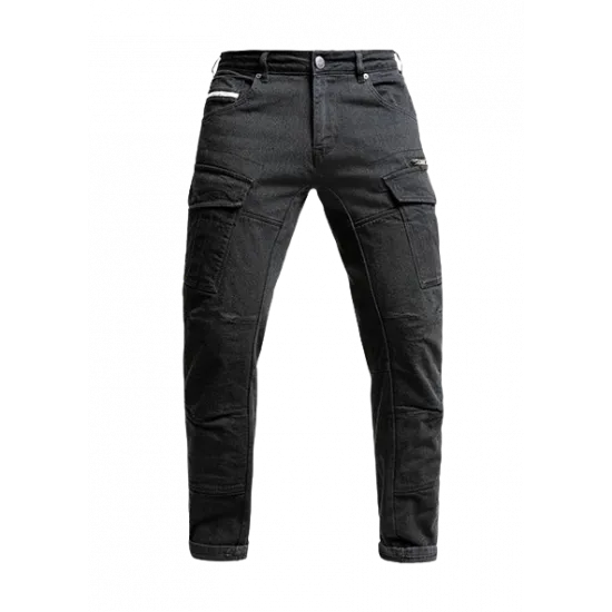 Мото дънки JOHN DOE DEFENDER MONO BK, еднослойни, с XTM-Fiber® и протектори