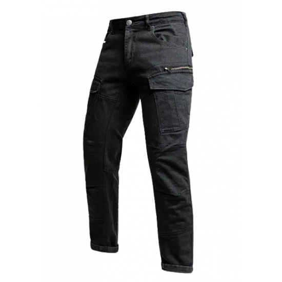 Мото дънки JOHN DOE DEFENDER MONO BK, еднослойни, с XTM-Fiber® и протектори