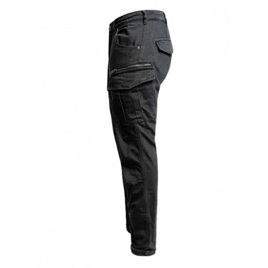 Мото дънки JOHN DOE DEFENDER MONO BK, еднослойни, с XTM-Fiber® и протектори