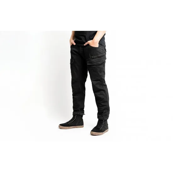 Мото дънки JOHN DOE DEFENDER MONO BK, еднослойни, с XTM-Fiber® и протектори