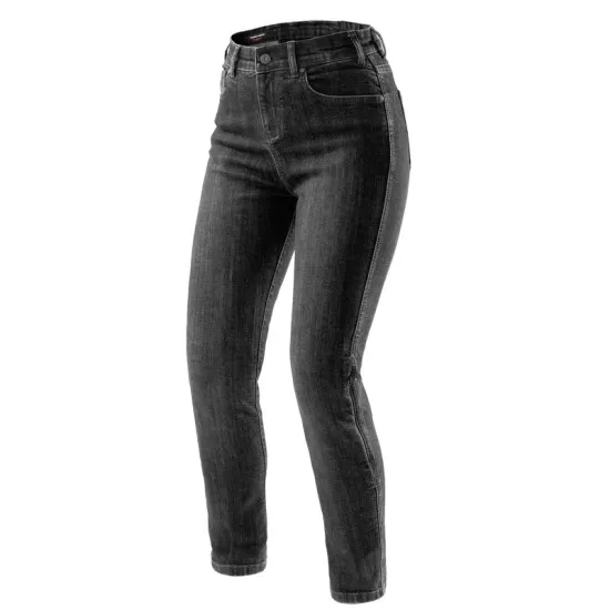 Дамски мото дънки Rebelhorn Classic Mono JP Women Washed Black с Level 2 протектори