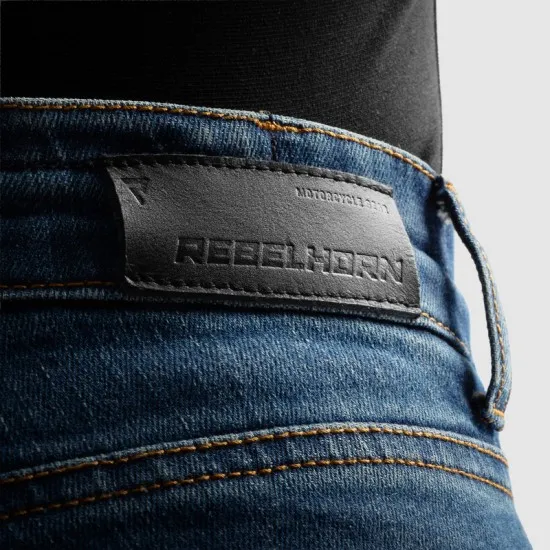 Дамски мото дънки Rebelhorn Classic Mono Women Washed Blue с Level 2 протектори