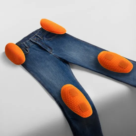 Дамски мото дънки Rebelhorn Classic Mono Women Washed Blue с Level 2 протектори