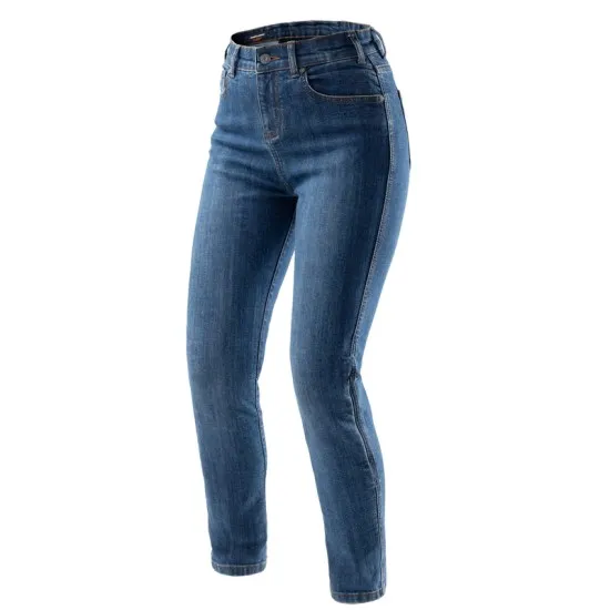 Дамски мото дънки Rebelhorn Classic Mono Women Washed Blue с Level 2 протектори