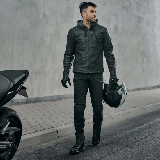 Мото дънки Rebelhorn Urban III Black с DuPont Kevlar и Level 2 протектори
