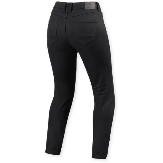 Дамски мото дънки REV'IT! Marzia - Black, Skinny Fit кройка и SEESMART защита