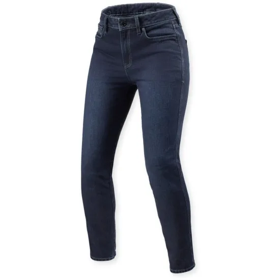 Дамски мото дънки REV'IT! Marzia - Medium Blue Stone, Skinny Fit кройка и SEESMART защита