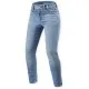 Дамски мото дънки REV'IT! Shelby 3 - Light Blue Vintage, с Skinny Fit кройка и SEESMART защита