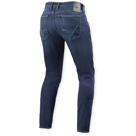 Мото дънки REV'IT! Kai - Medium Blue Stone, с Skinny Fit кройка и SEESMART защита