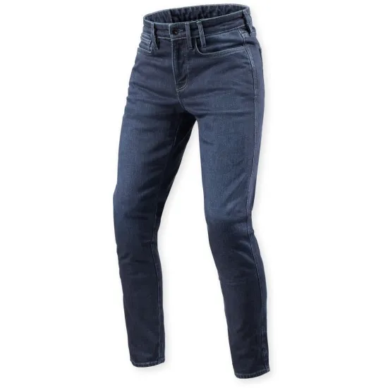 Мото дънки REV'IT! Kai - Medium Blue Stone, с Skinny Fit кройка и SEESMART защита