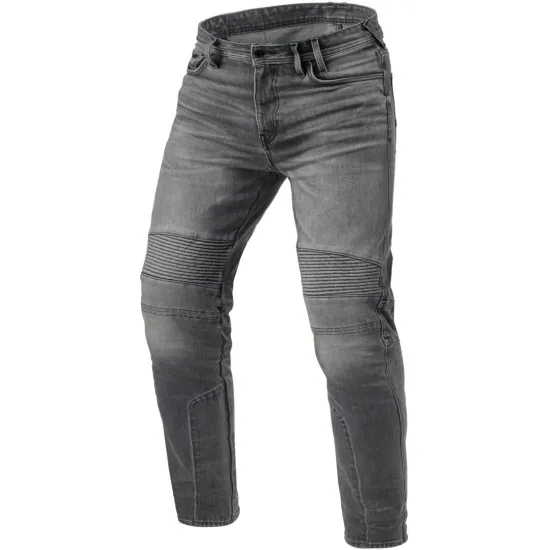 Мото дънки REV'IT! Moto 2 TF - Светло сиви, с Cordura® Denim и SEESMART™ протектори