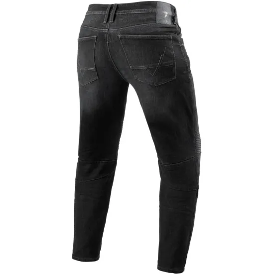 Мото дънки REV'IT! Moto 2 TF - Тъмно сиви, с Cordura® Denim и SEESMART™ протектори