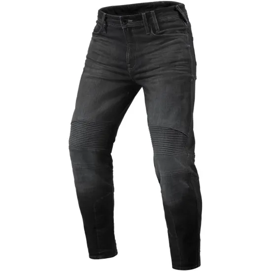 Мото дънки REV'IT! Moto 2 TF - Тъмно сиви, с Cordura® Denim и SEESMART™ протектори