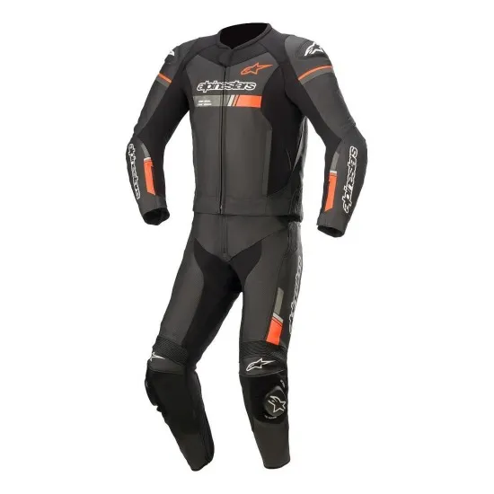 Екип ALPINESTARS GP FORCE V2 2PC BLACK/RED с DFS плъзгачи и вътрешна броня