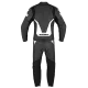 Кожен мото екип SPIDI LASER TOURING White/Black SHORT 2PC с CE протектори и подкъсена кройка