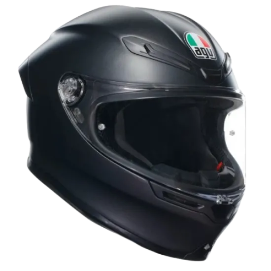 Каска AGV K-6 S Matt Black - спортна и градска каска с карбон-арамид конструкция