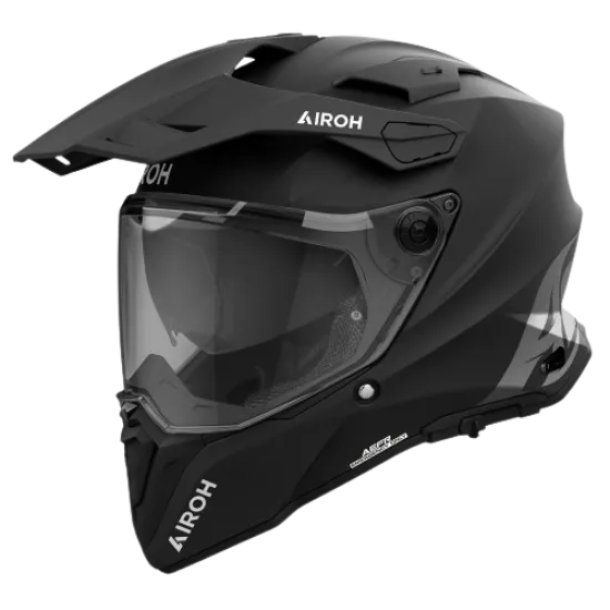 Каска AIROH COMMANDER 2 BLACK MATT - Изключително широка визия и защита за всички терени