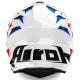 Каска AIROH COMMANDER 2 REVEAL BLUE/RED - Изключително широка визия и защита за всички терени